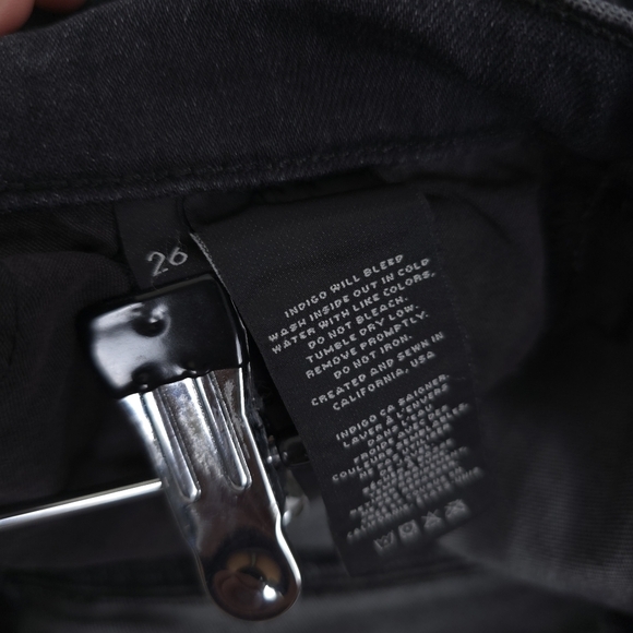 J Brand Affray Asymetric Hem Busted Knee Jeans 26 - Picture 9 of 11